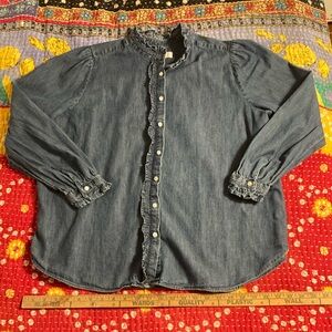 XL Loft denim shirt 100% cotton